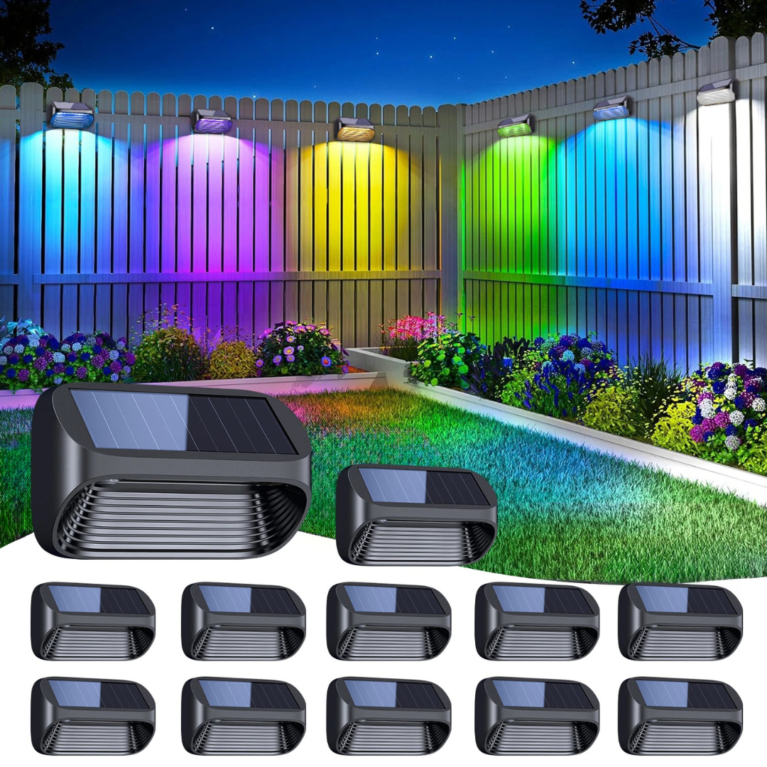 BrightAura Solar Fence Lights