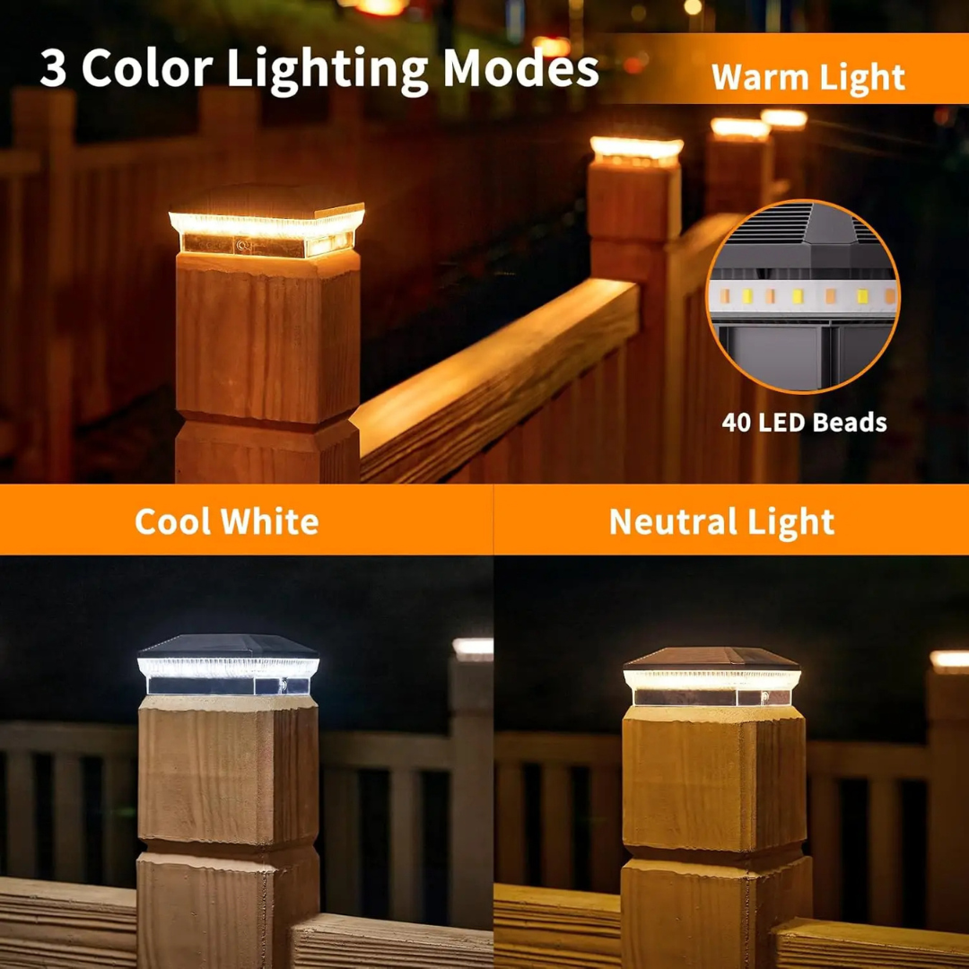 LumaCap Solar Post Lights