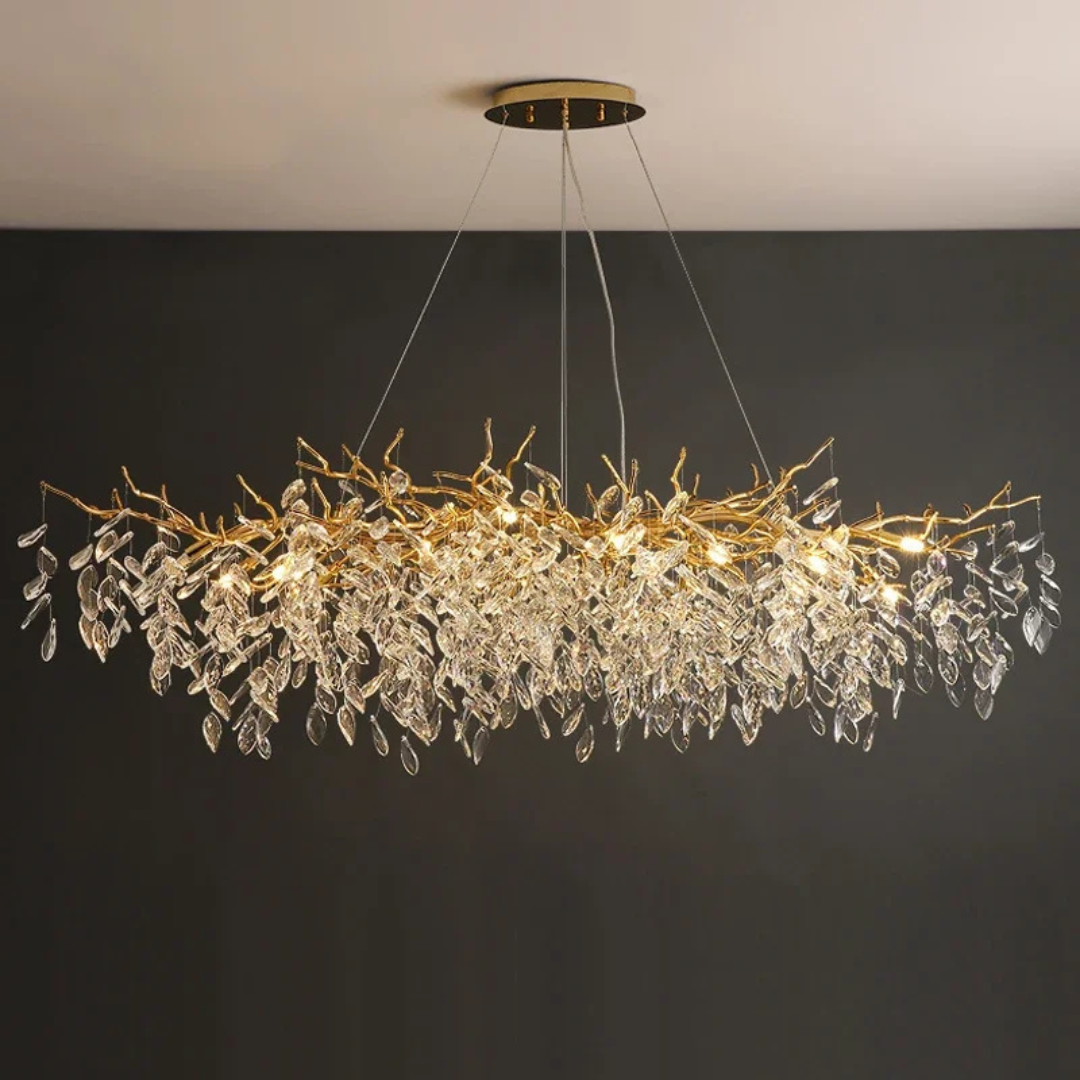 LumiVine Crystal Chandelier