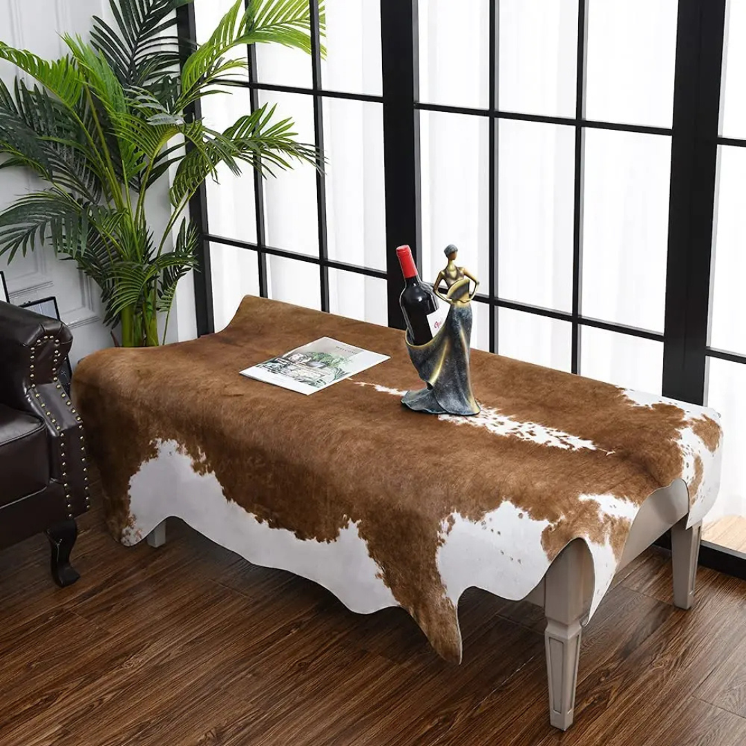 RusticLuxe Faux Cowhide Rug