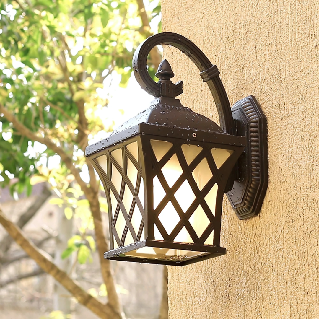 RusticGlow Wall Lantern