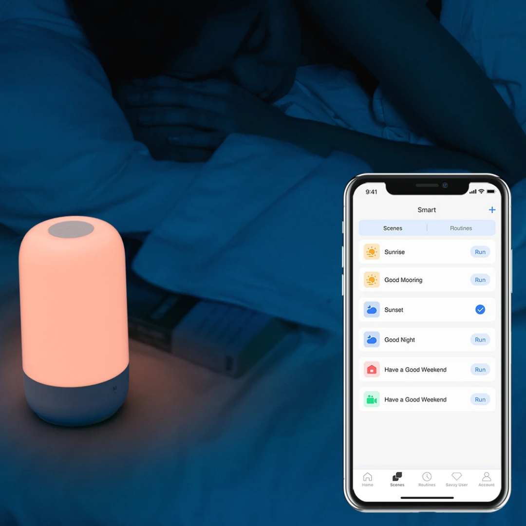 RiseGlow Smart Wake-Up Lamp