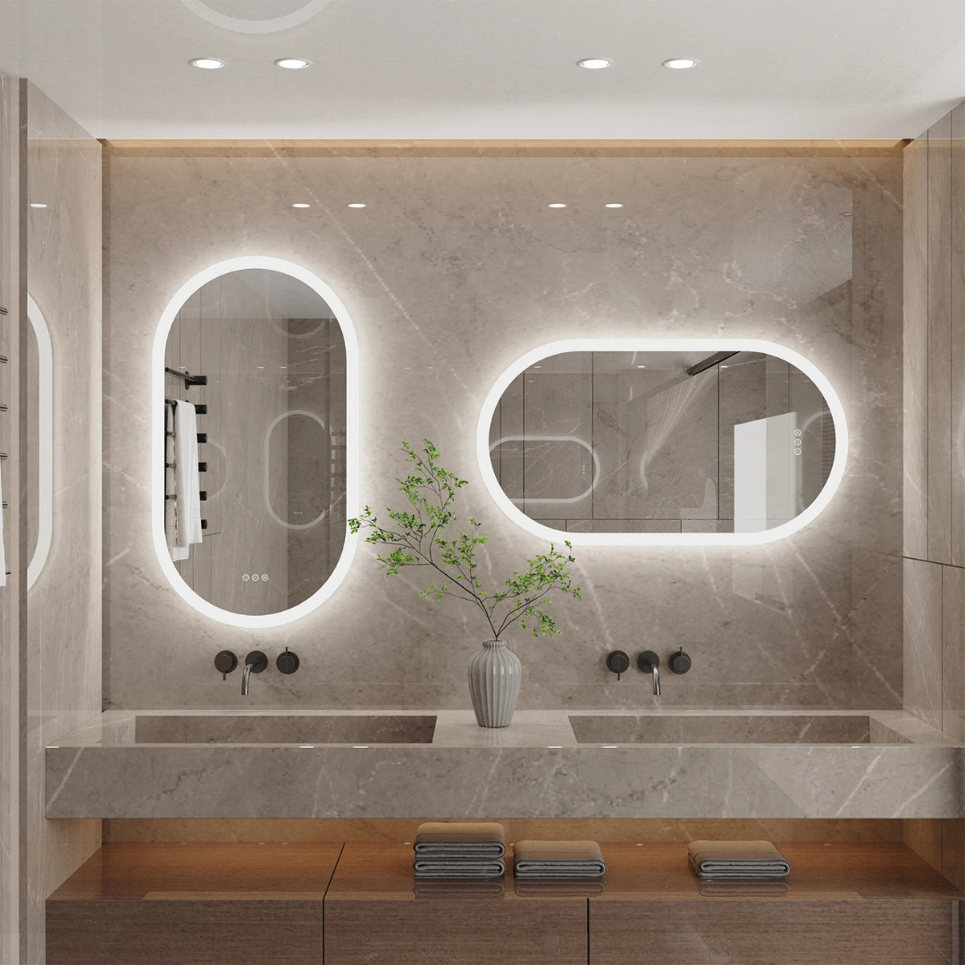 LumiOval LED Bathroom Mirror