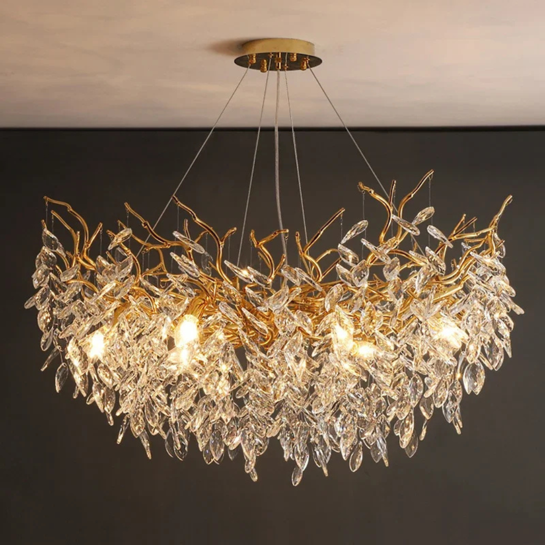 LumiVine Crystal Chandelier