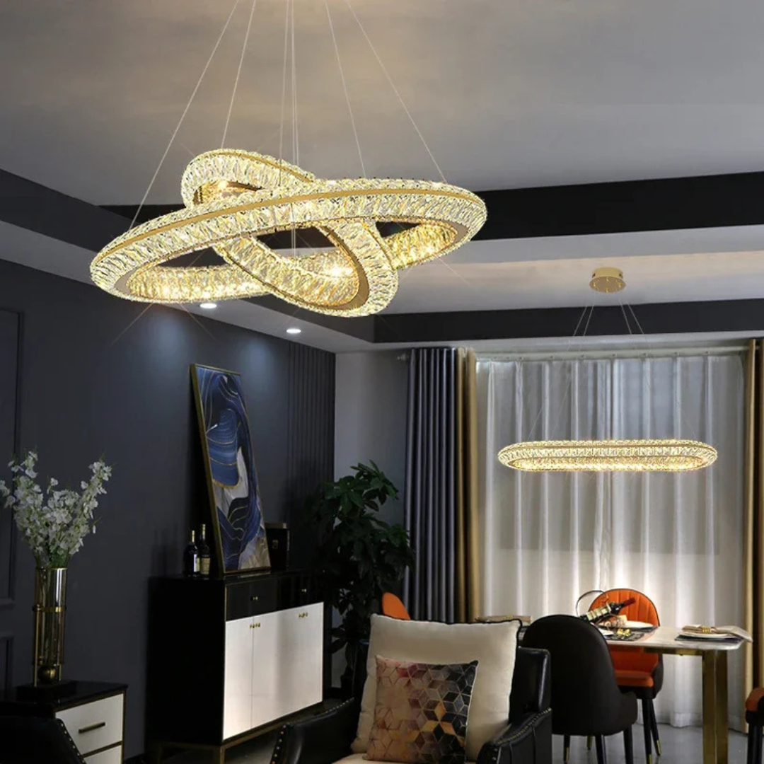 LumiHalo Crystal Chandelier