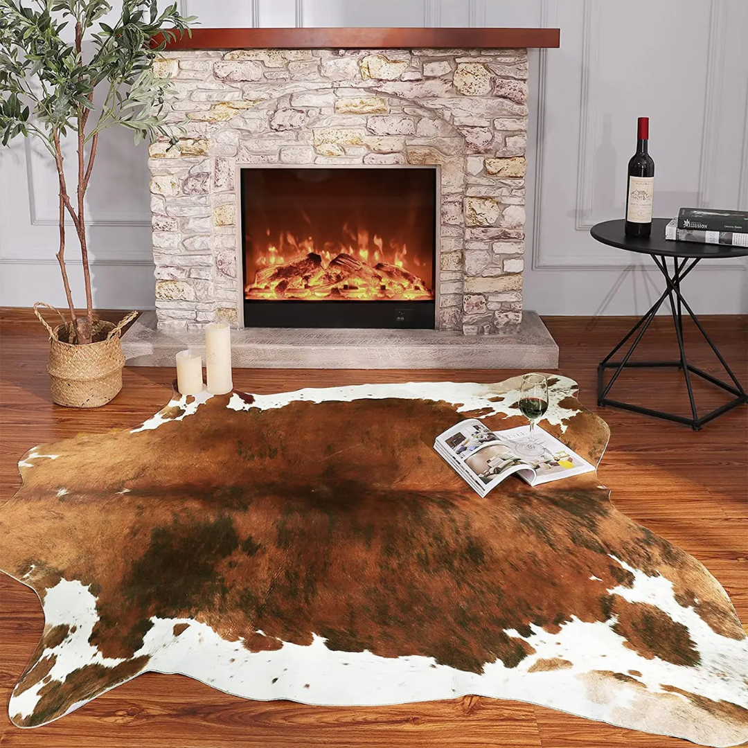 RusticLuxe Faux Cowhide Rug