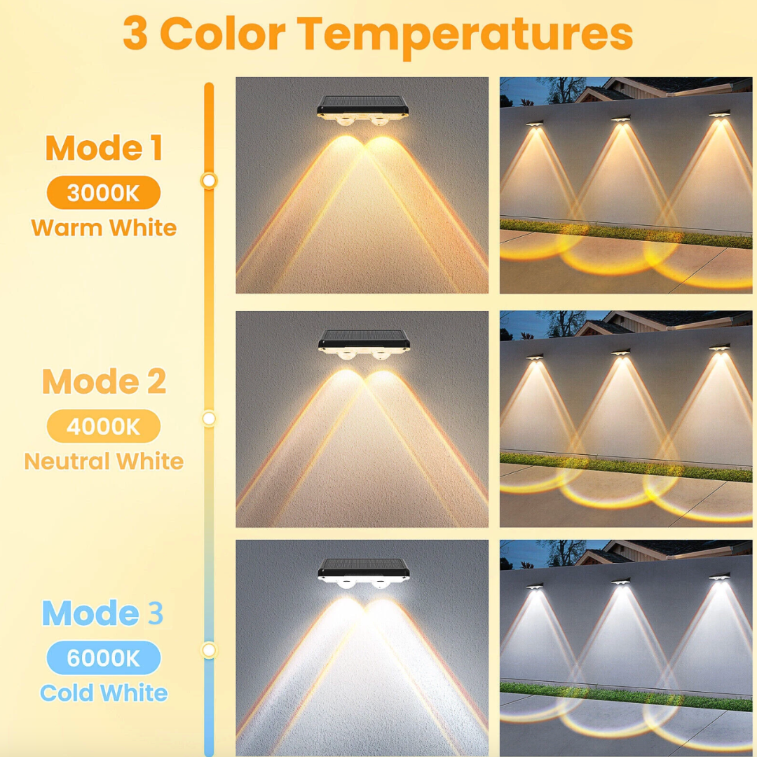 BrightAura Solar Fence Lights