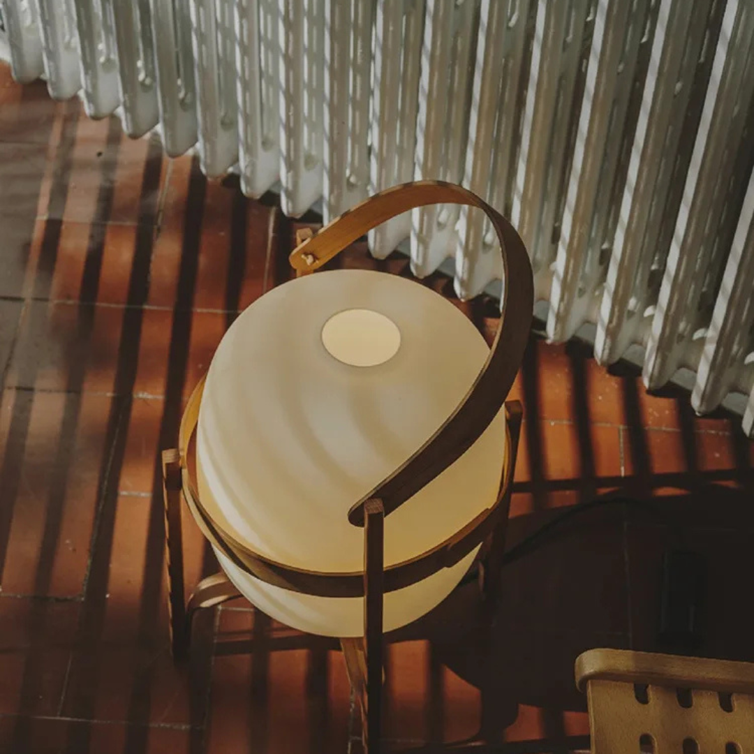 LumiNest Wooden Table Lamp
