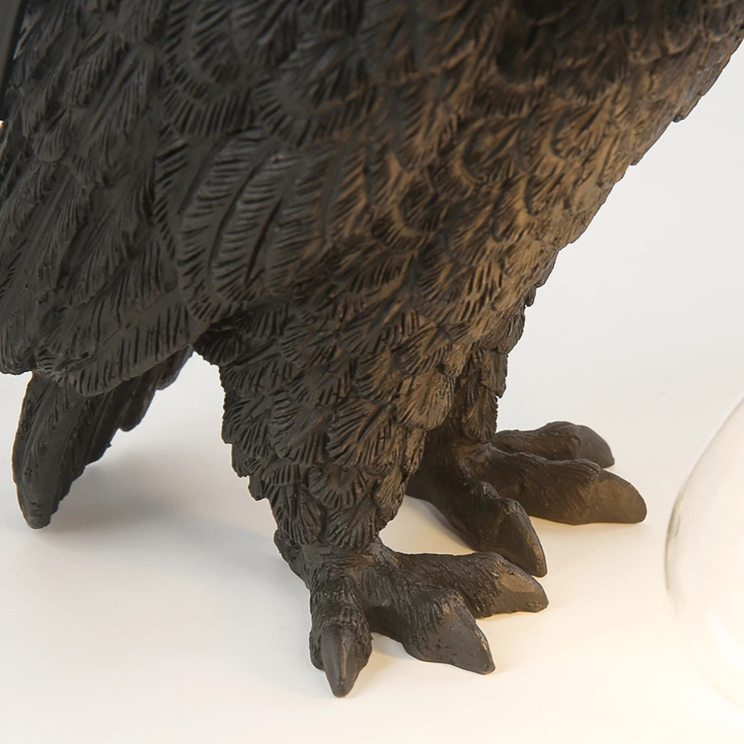 LumiNoir Owl Table Lamp