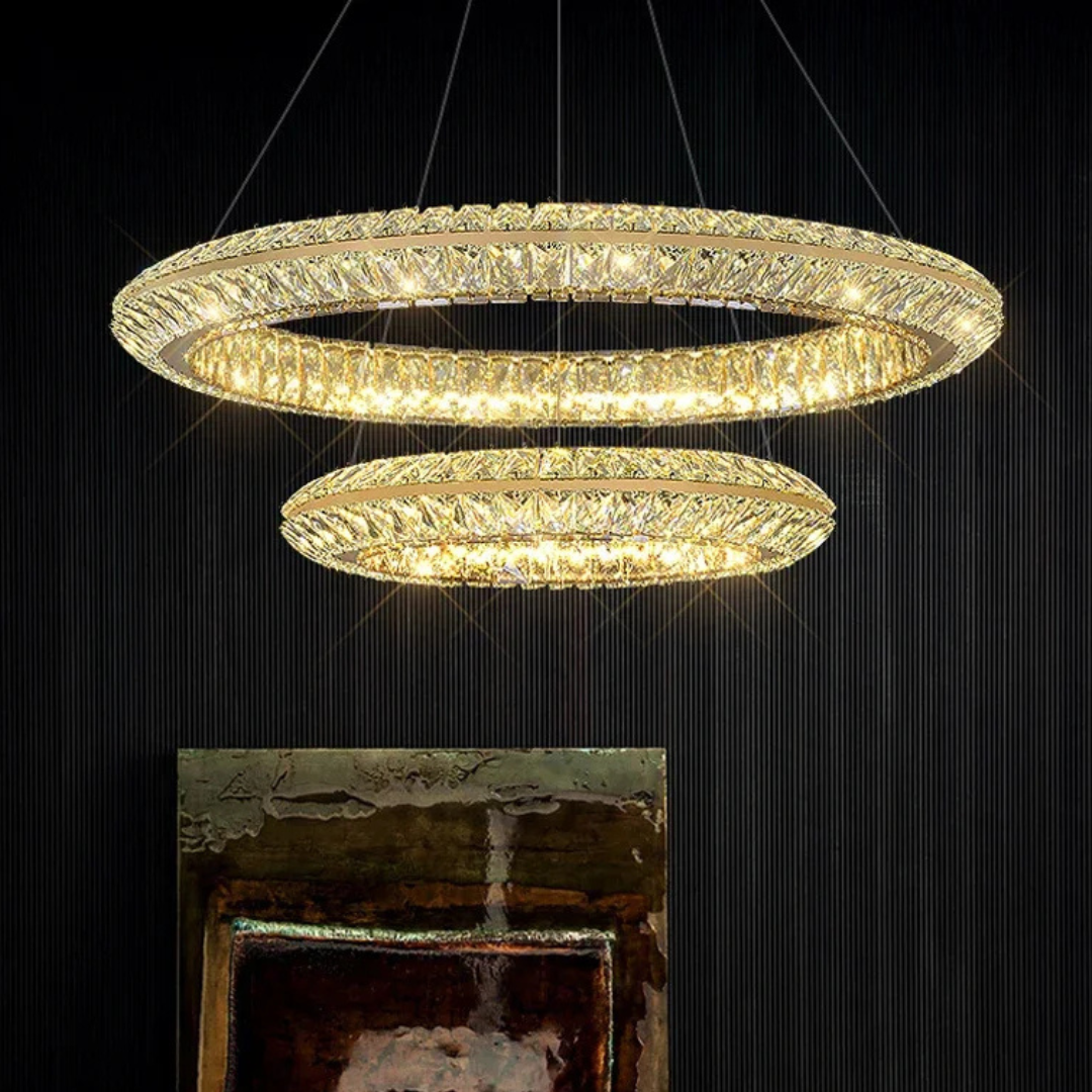 LumiHalo Crystal Chandelier