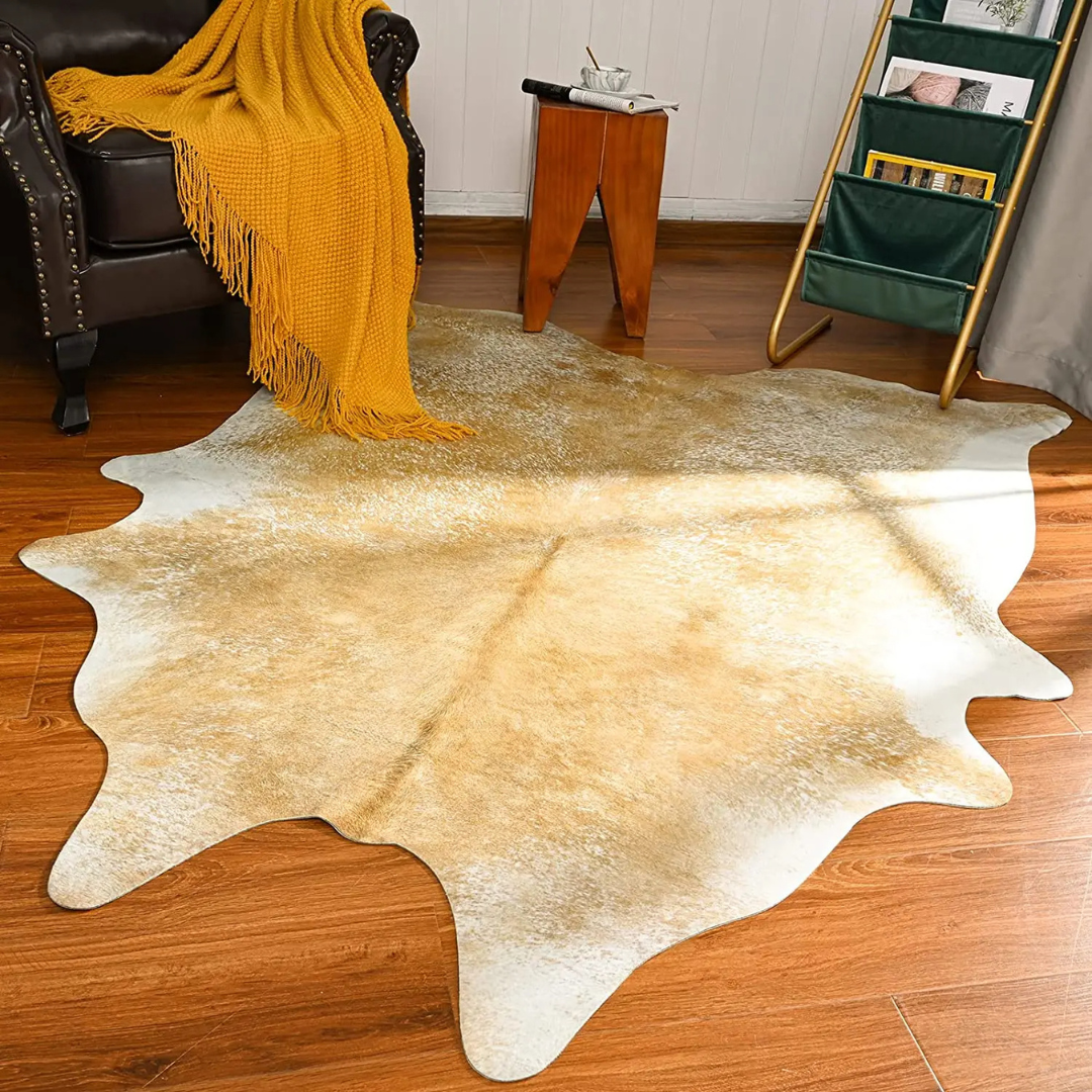 RusticLuxe Faux Cowhide Rug