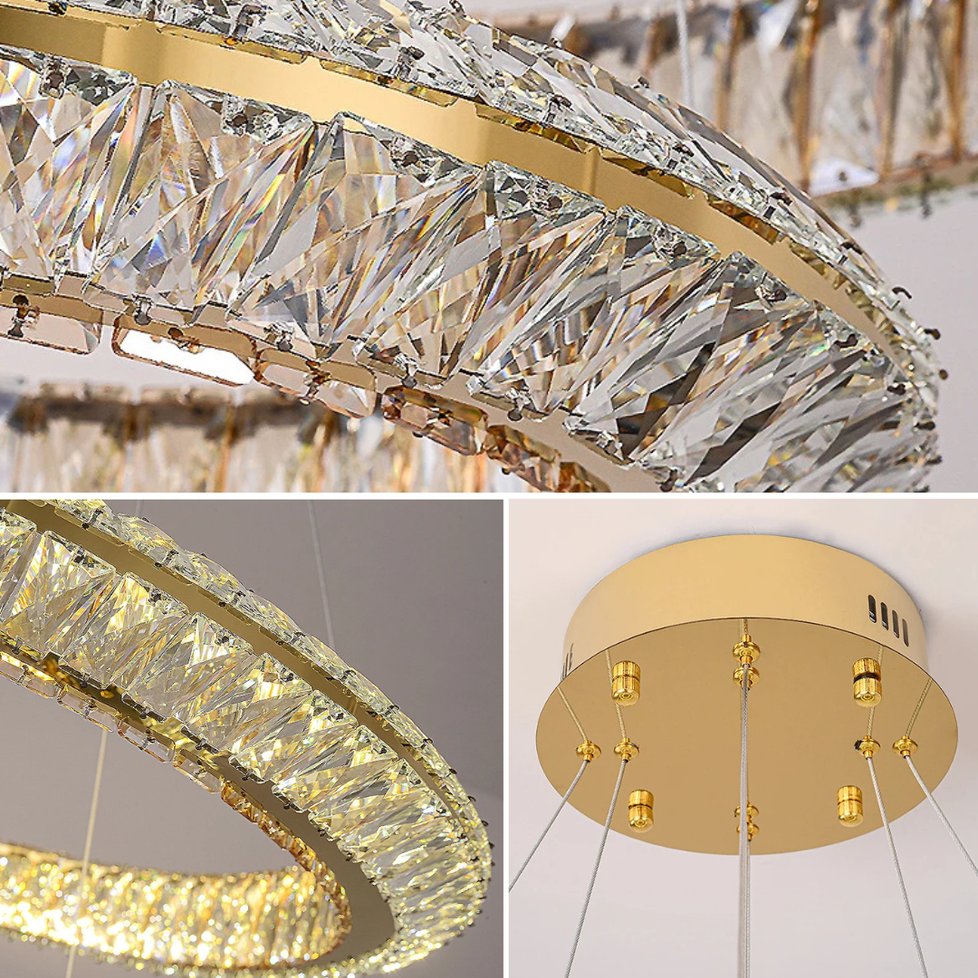 LumiHalo Crystal Chandelier