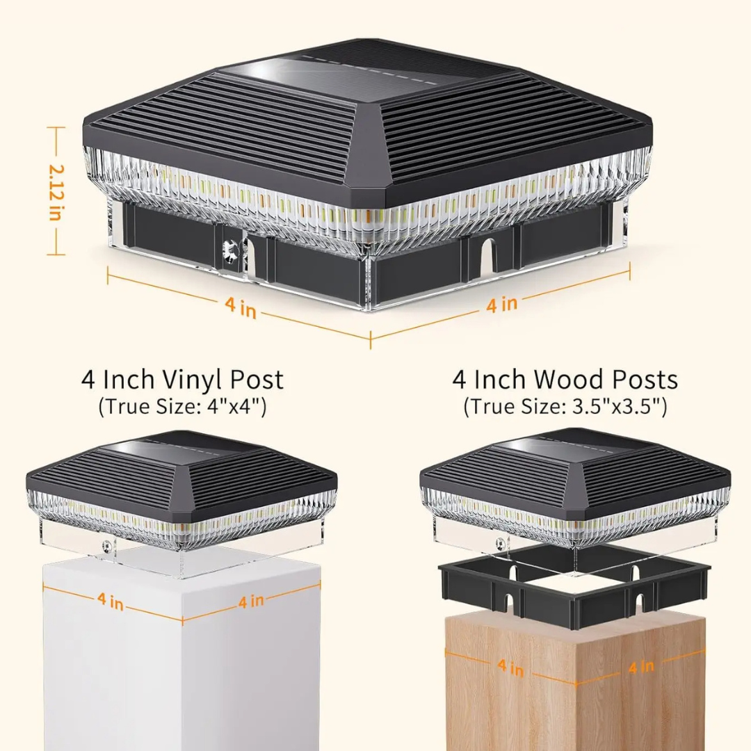 LumaCap Solar Post Lights