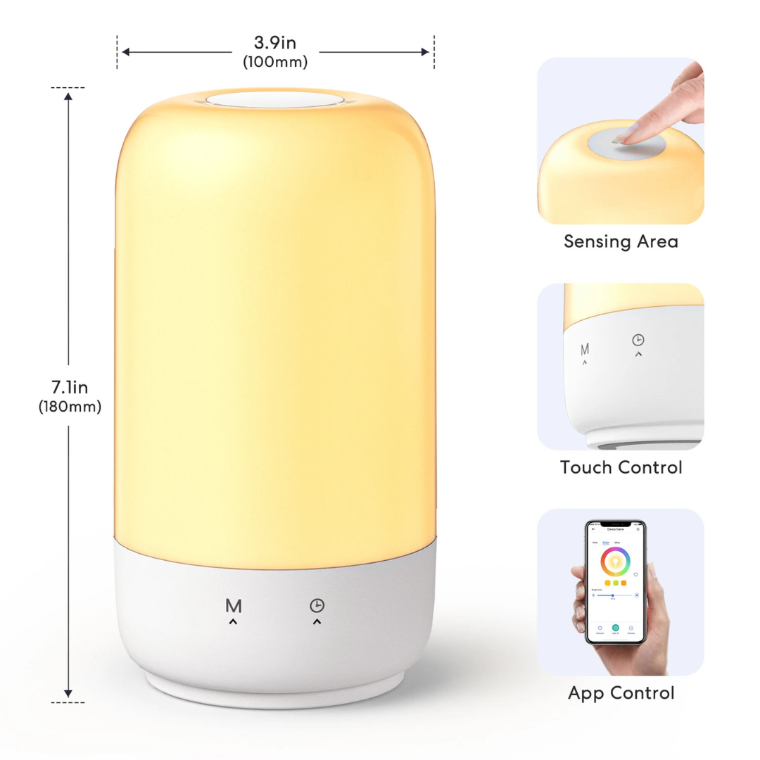 RiseGlow Smart Wake-Up Lamp