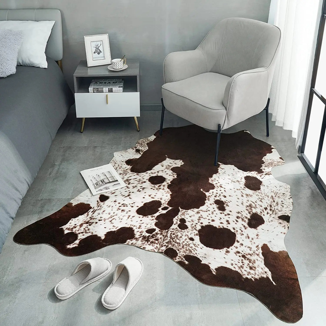 RusticLuxe Faux Cowhide Rug