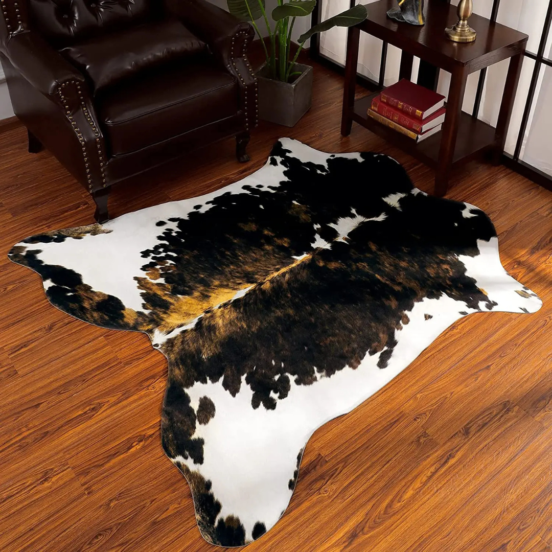 RusticLuxe Faux Cowhide Rug