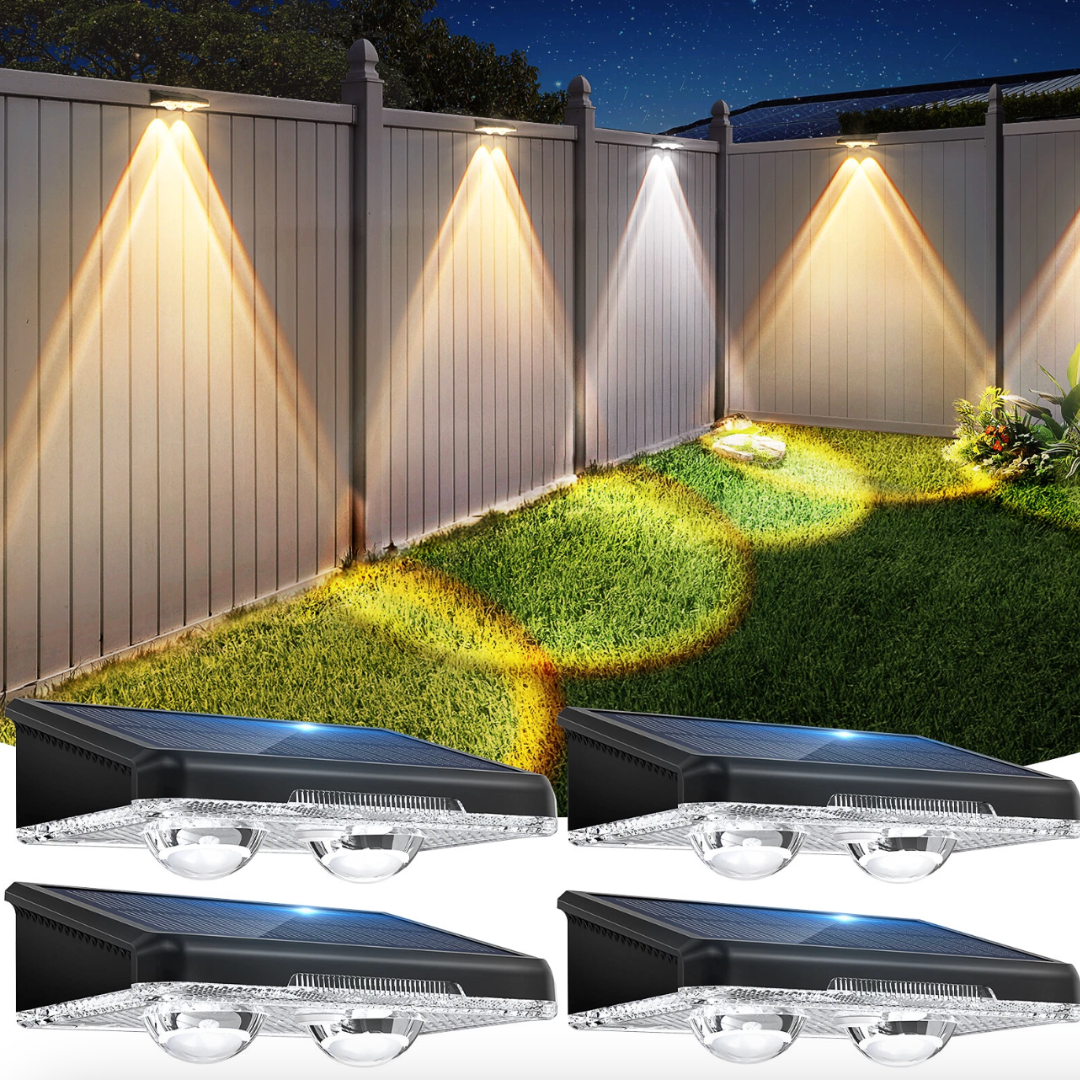 BrightAura Solar Fence Lights