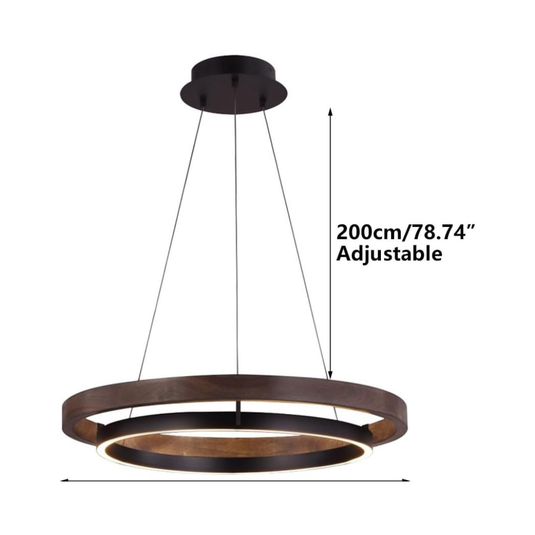 HausGlow Wood Ring Pendant