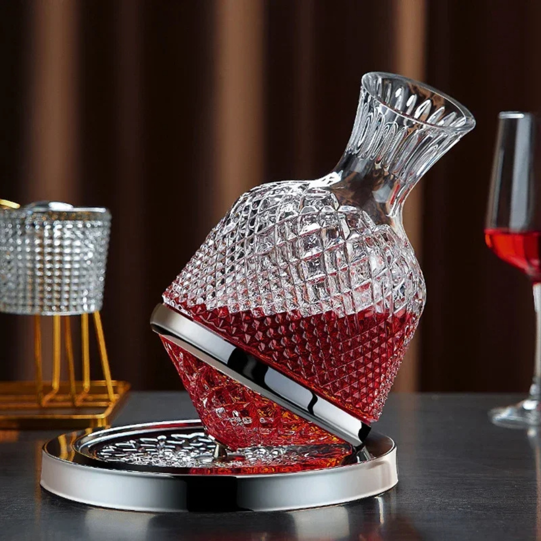 Crystal Spin Wine Decanter