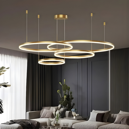 HausGlow Orbit Ring Chandelier