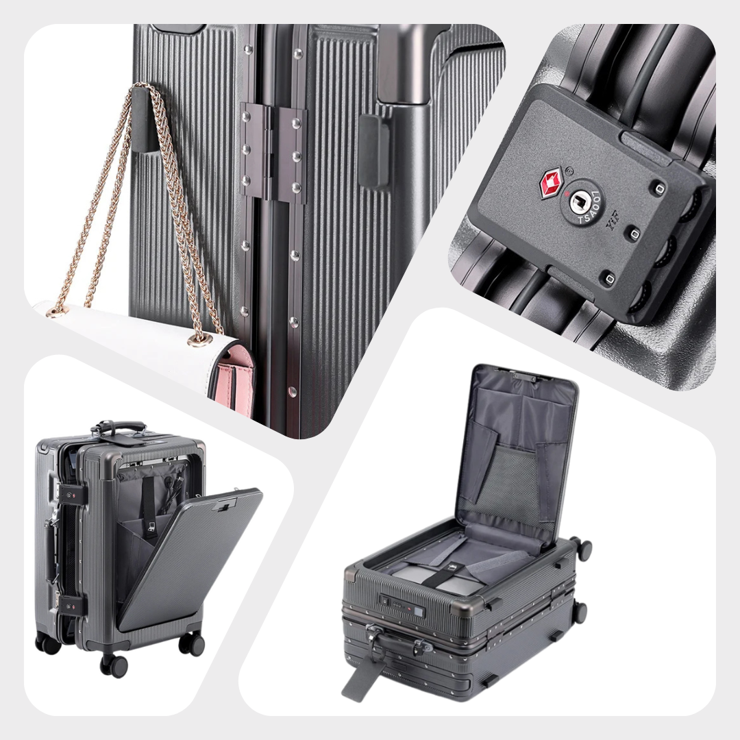 GlideGuard Aluminum Carry-On Pro