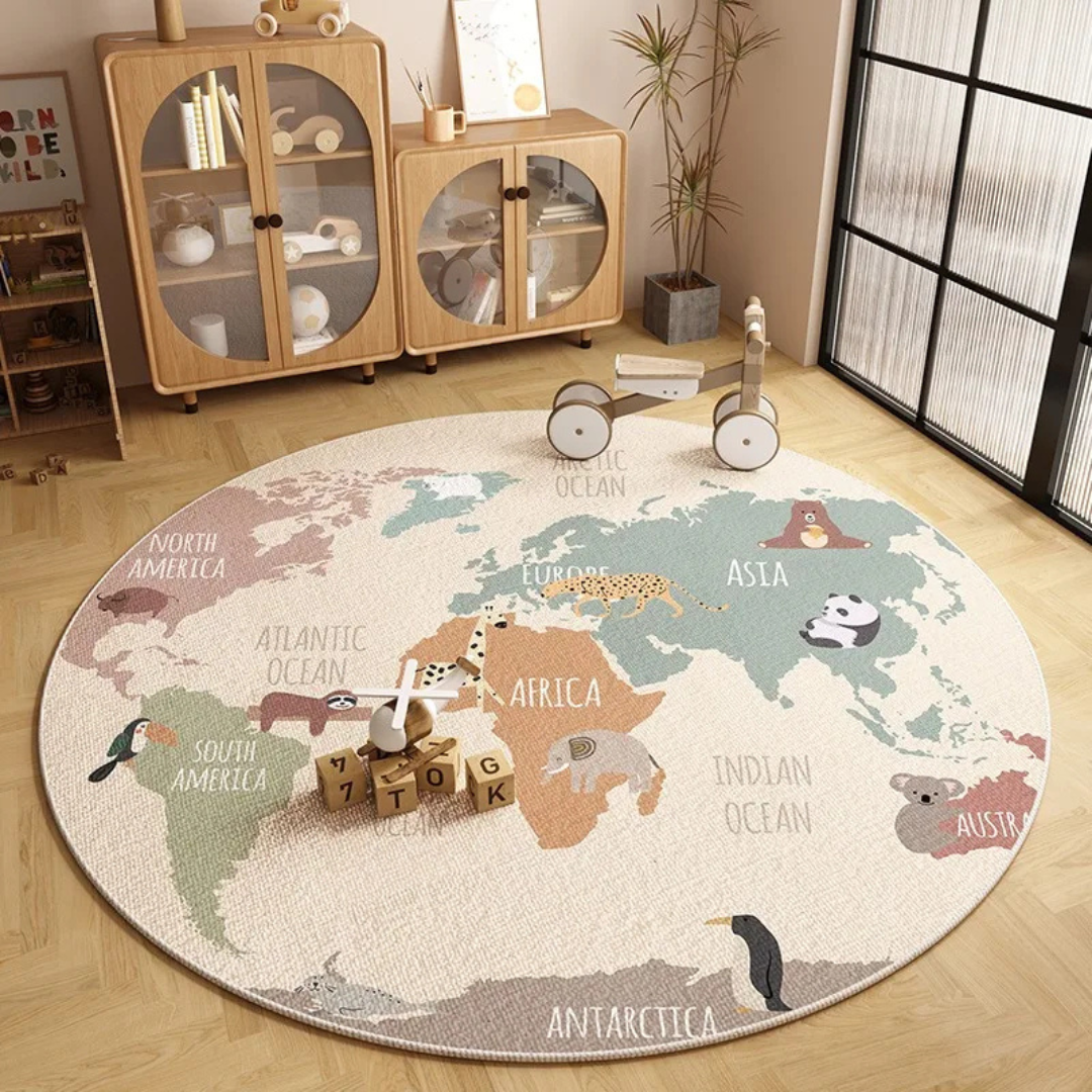 KinderJoy Round Learning Rug
