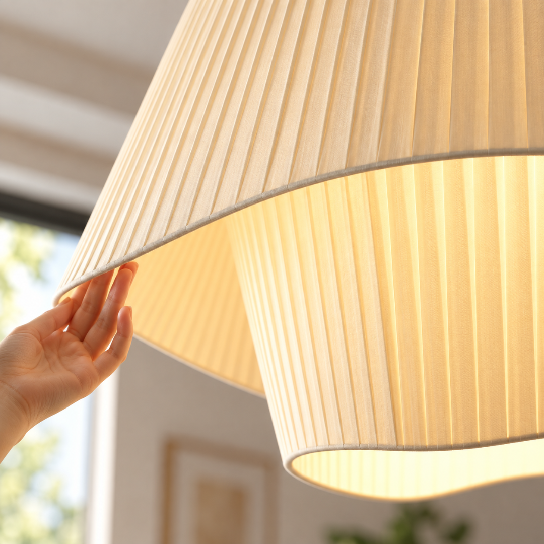 Lumea Wave Fabric Pendant Light