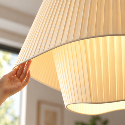 Lumea Wave Fabric Pendant Light