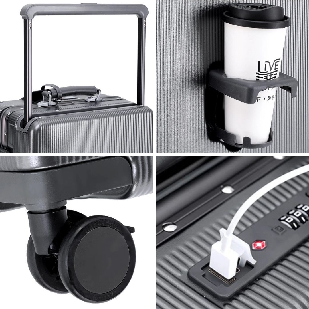 GlideGuard Aluminum Carry-On Pro