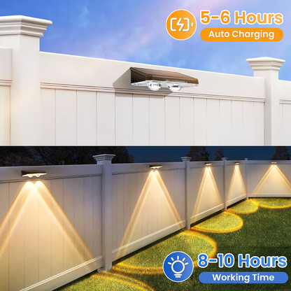 BrightAura Solar Fence Lights