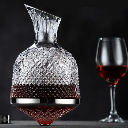 Crystal Spin Wine Decanter