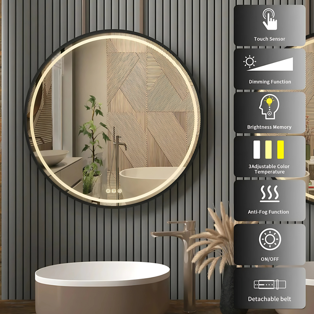 LumiGlide Aura Mirror