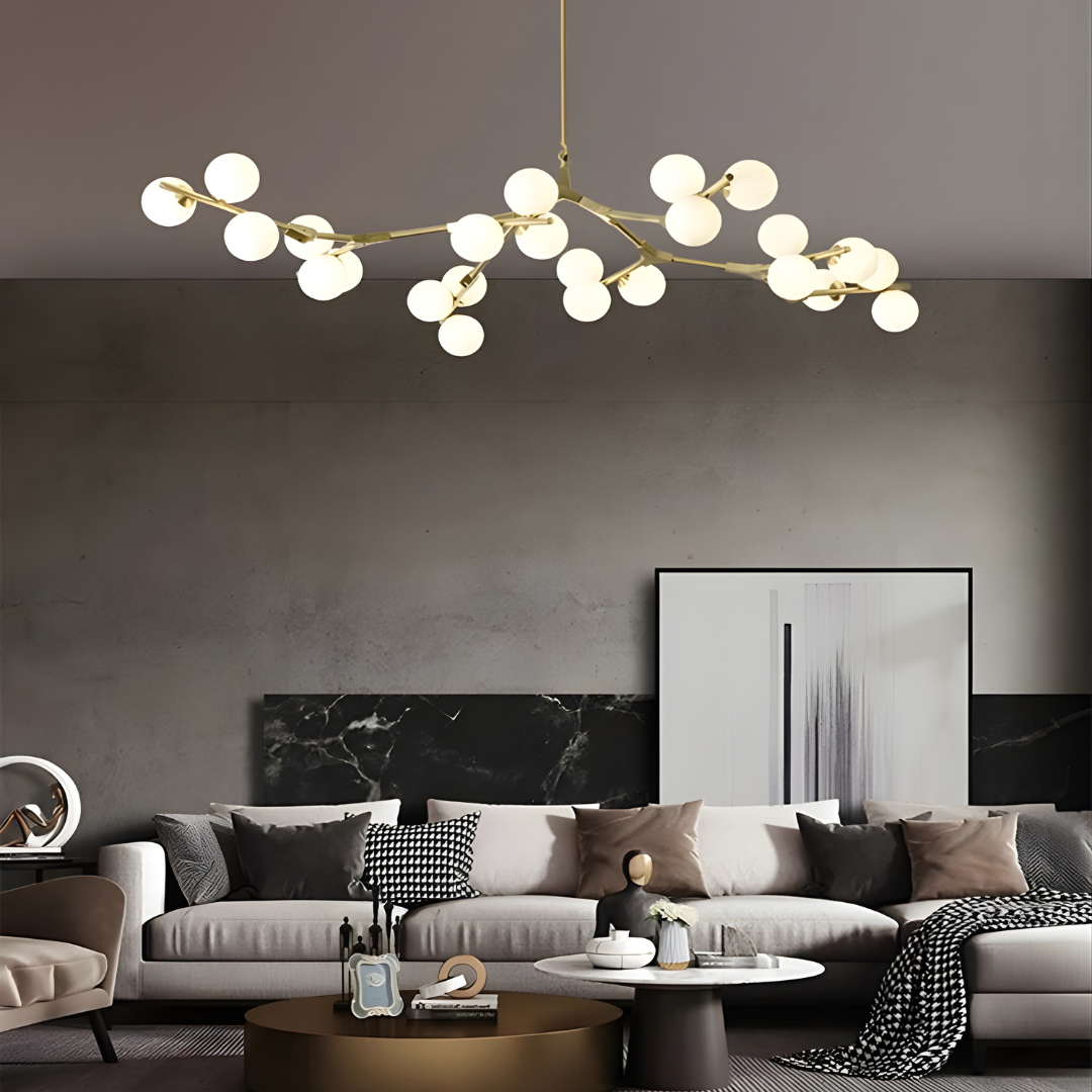 OrbWeave Linear Chandelier