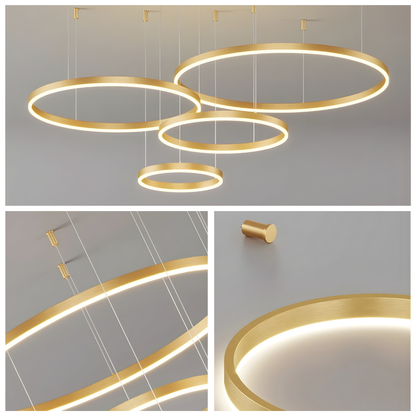 HausGlow Orbit Ring Chandelier