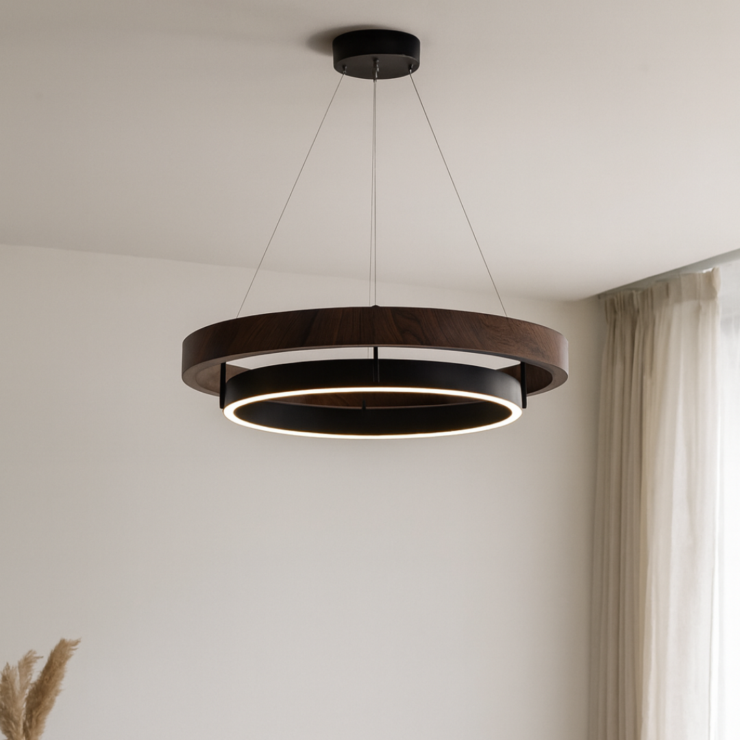 HausGlow Wood Ring Pendant