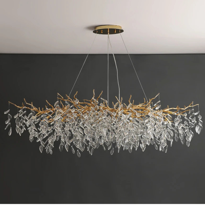 LumiVine Crystal Chandelier