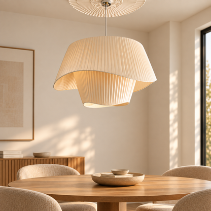 Lumea Wave Fabric Pendant Light