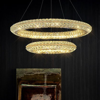 LumiHalo Crystal Chandelier