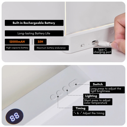 GlowEase Smart Reading Light