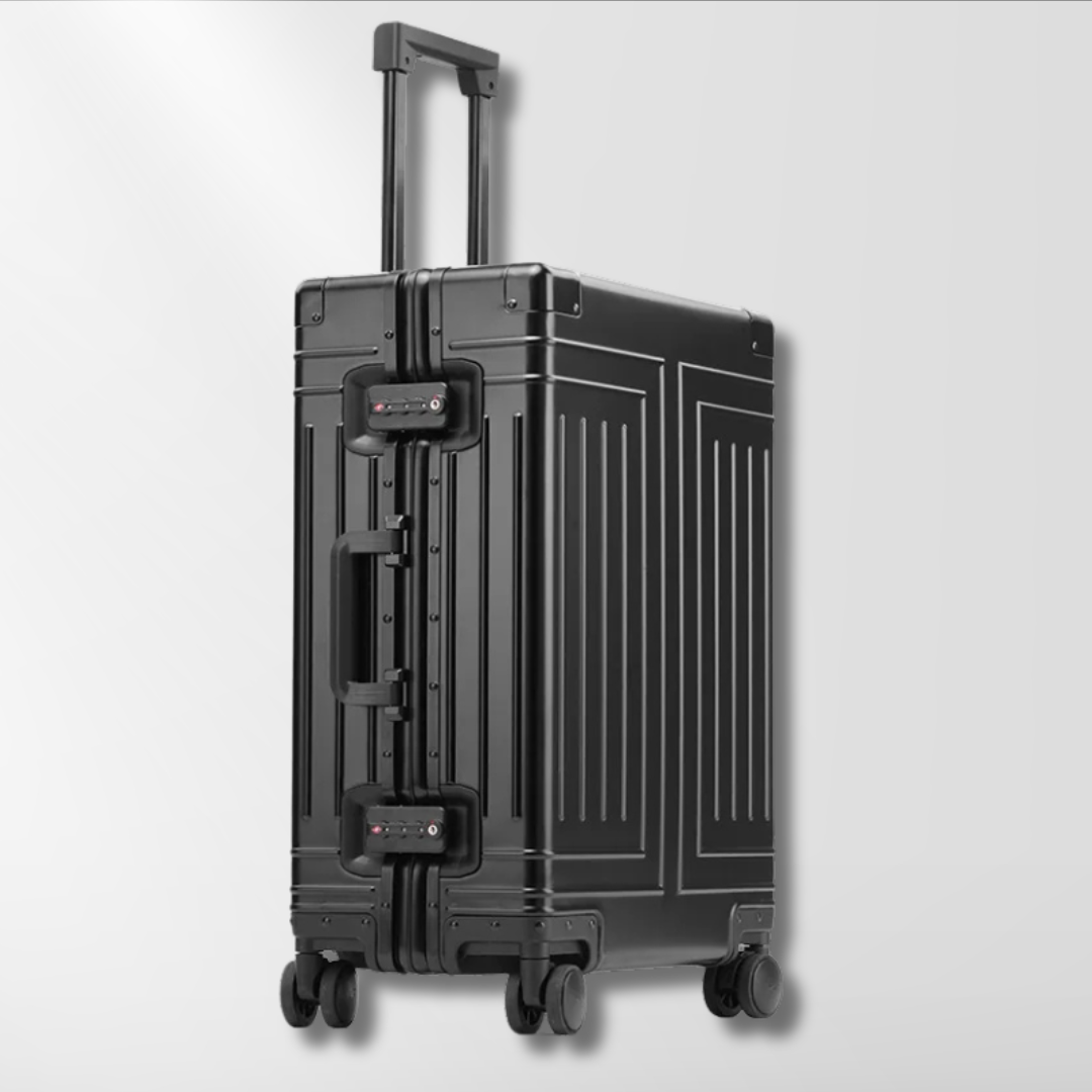 SwiftGlide Aluminum Carry-On Suitcase