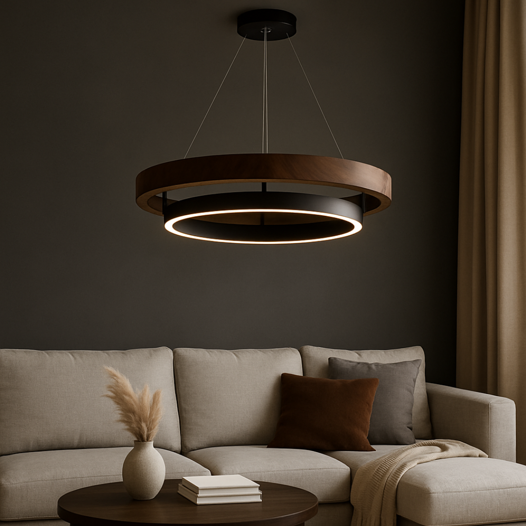 HausGlow Wood Ring Pendant
