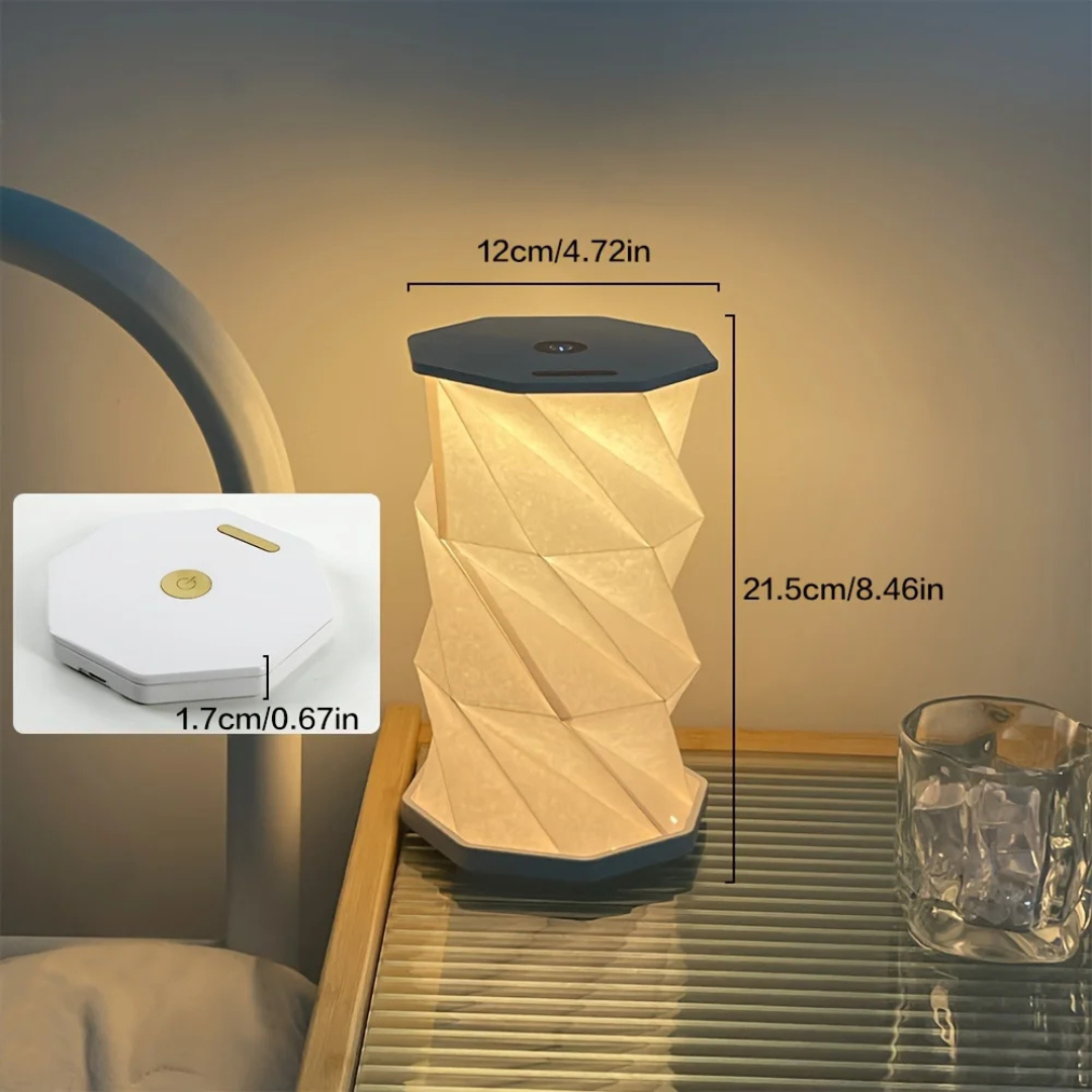PaperGlow Touch Lamp