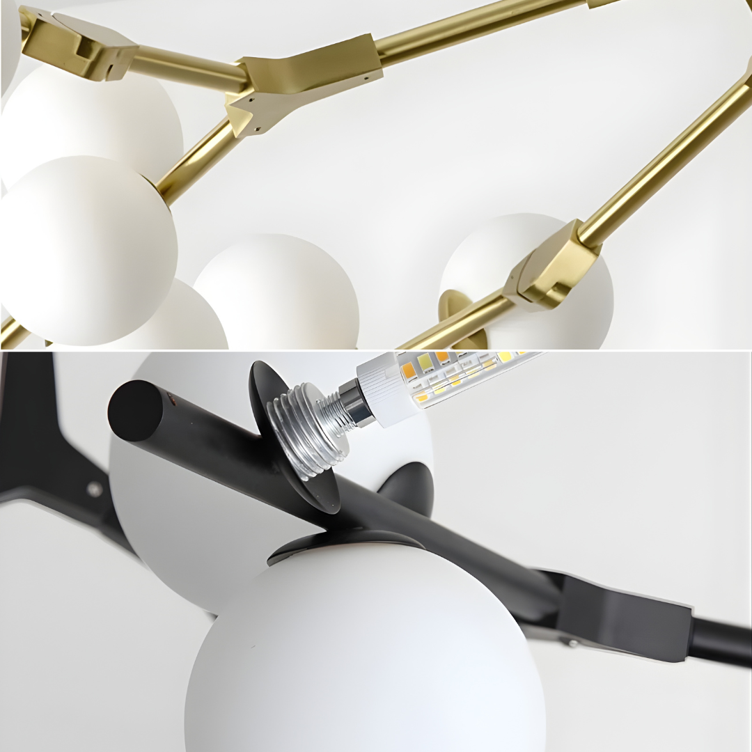 OrbWeave Linear Chandelier