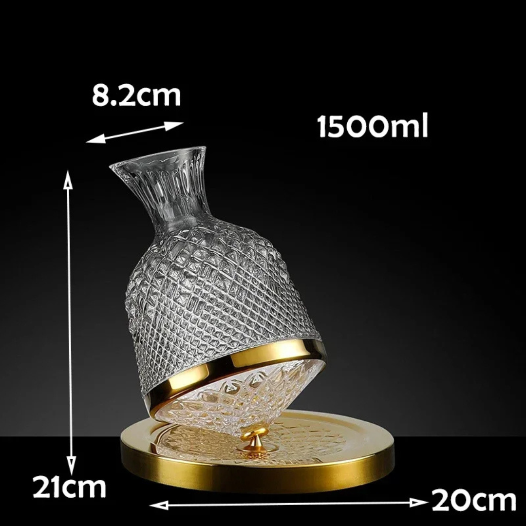 Crystal Spin Wine Decanter