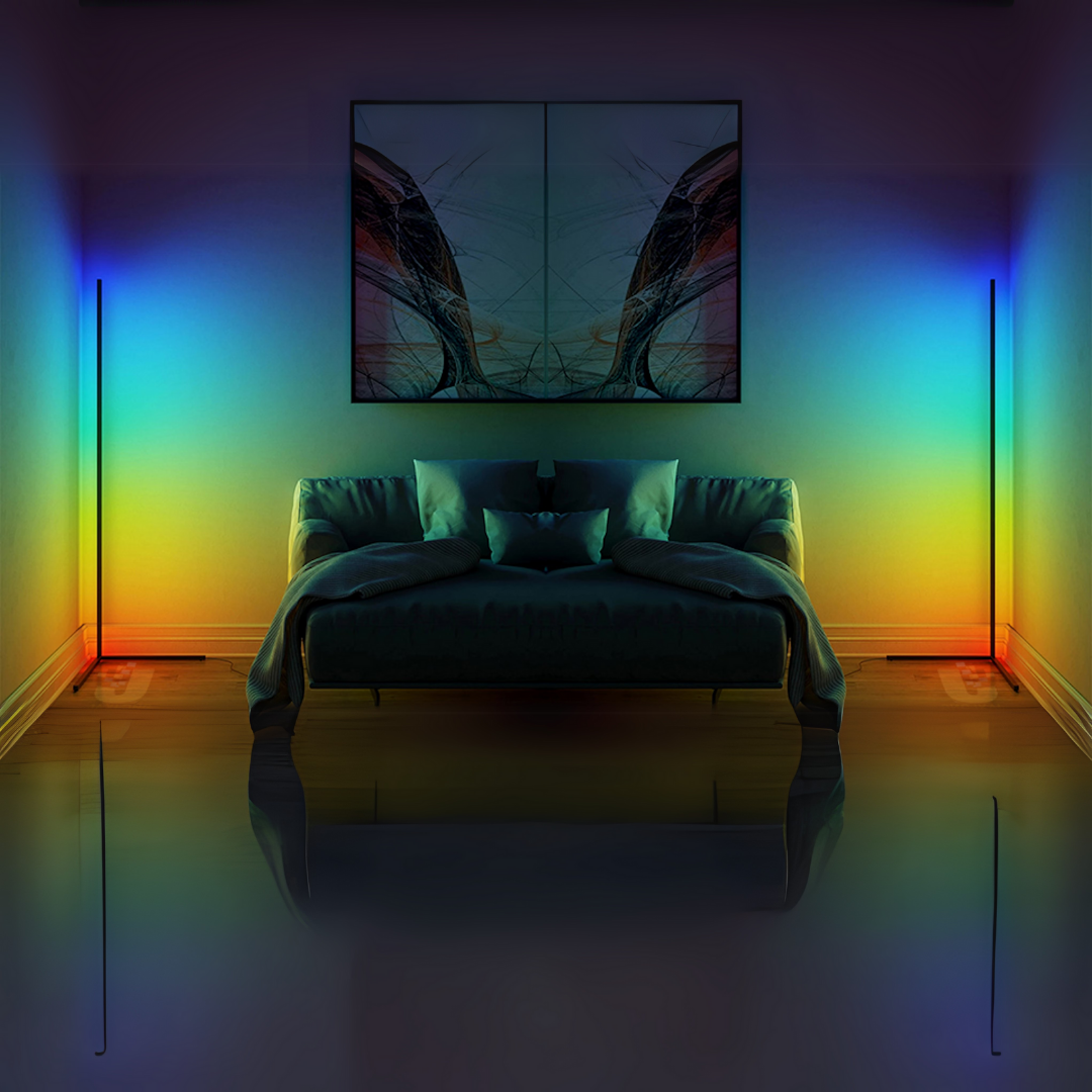 LumiGlow RGB Corner Lamp