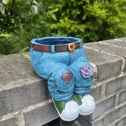 Denim Chic Garden Planter