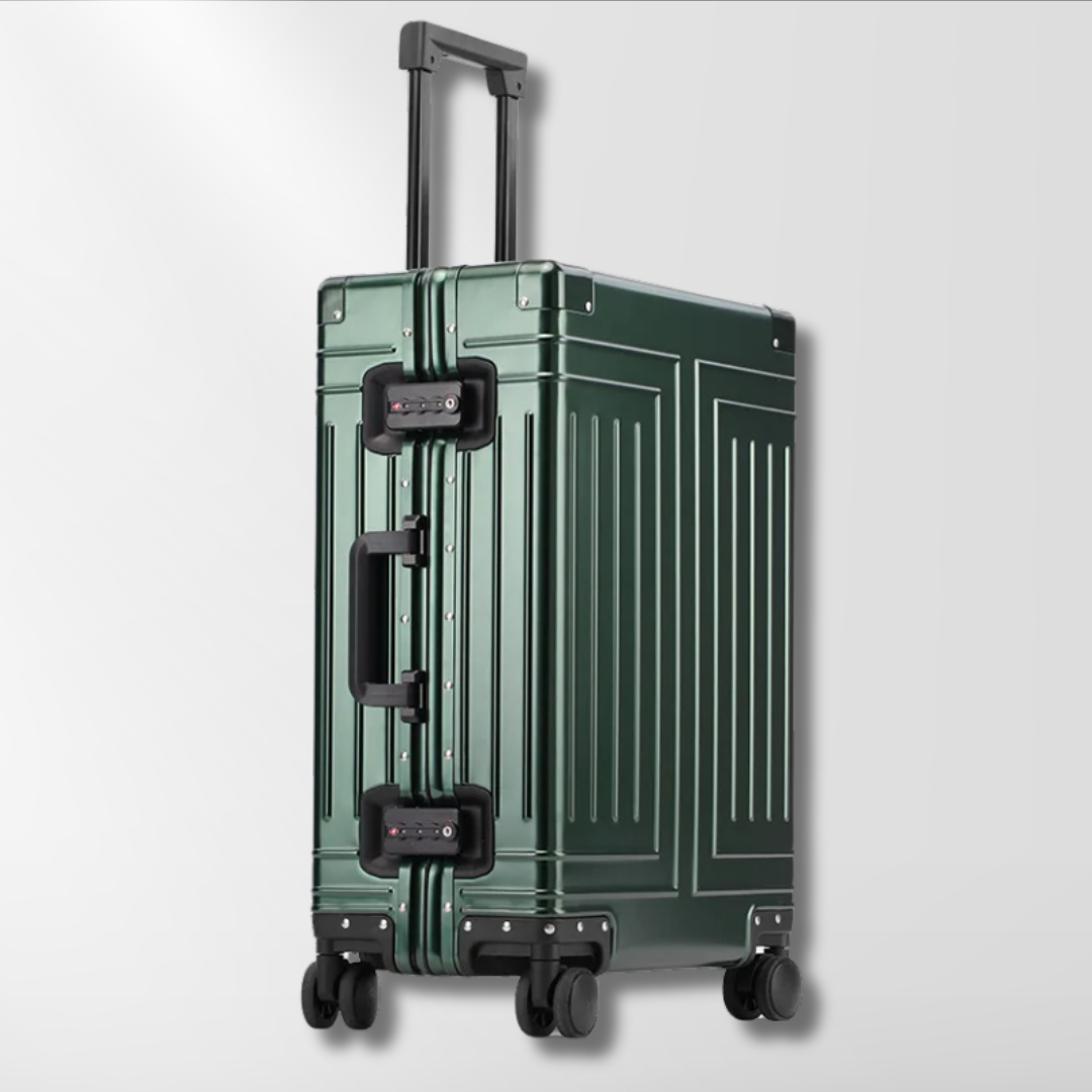 SwiftGlide Aluminum Carry-On Suitcase