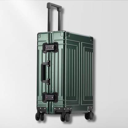 SwiftGlide Aluminum Carry-On Suitcase