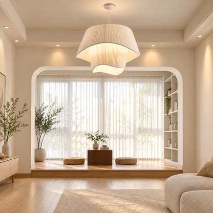 Lumea Wave Fabric Pendant Light