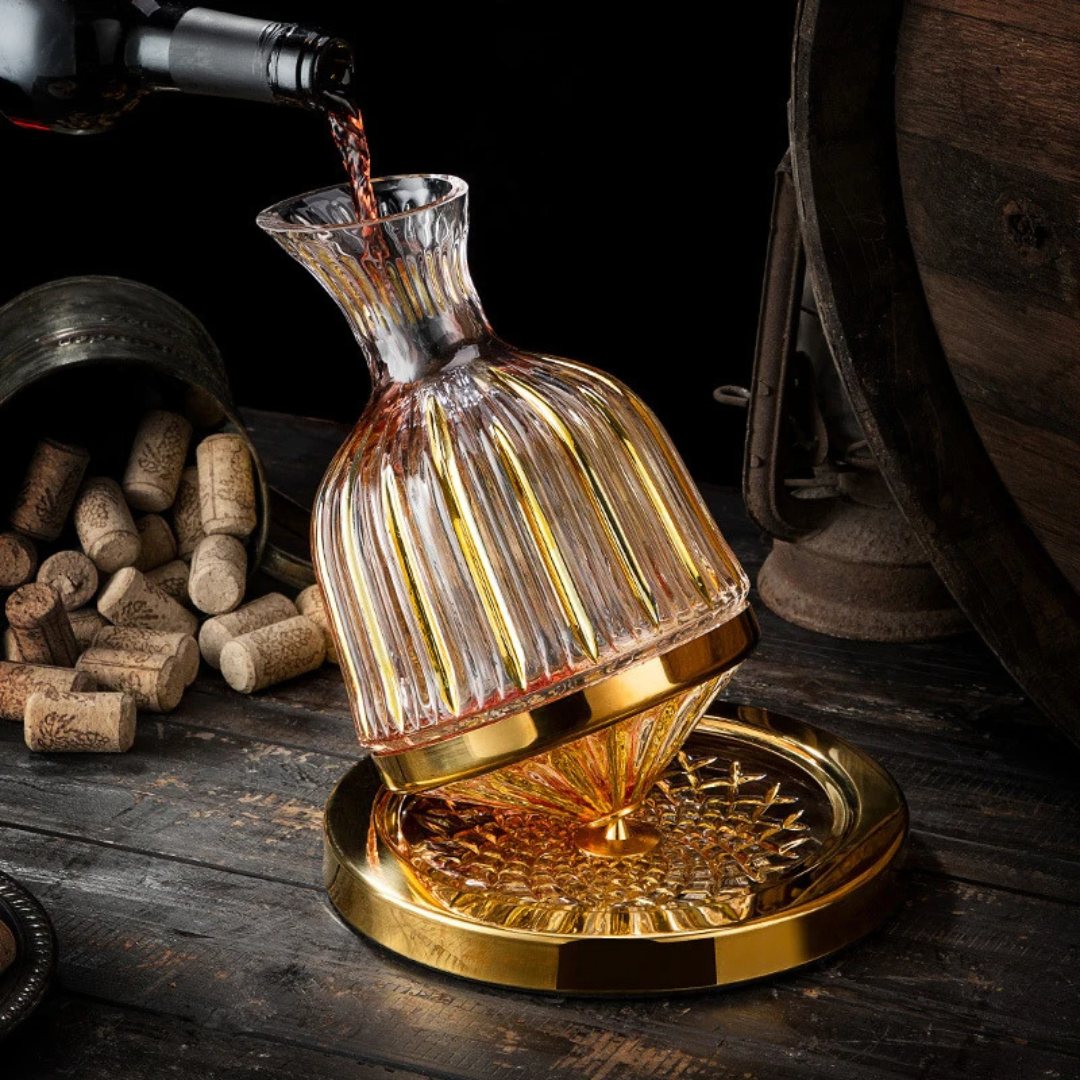 Crystal Spin Wine Decanter